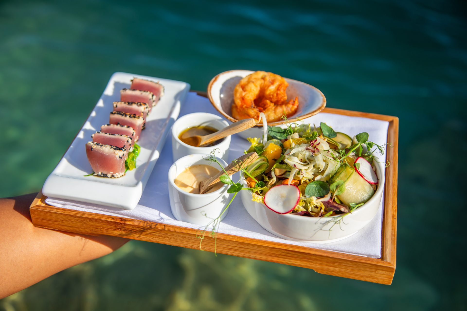 Beachfront dining at Baoase Culinary Restaurant