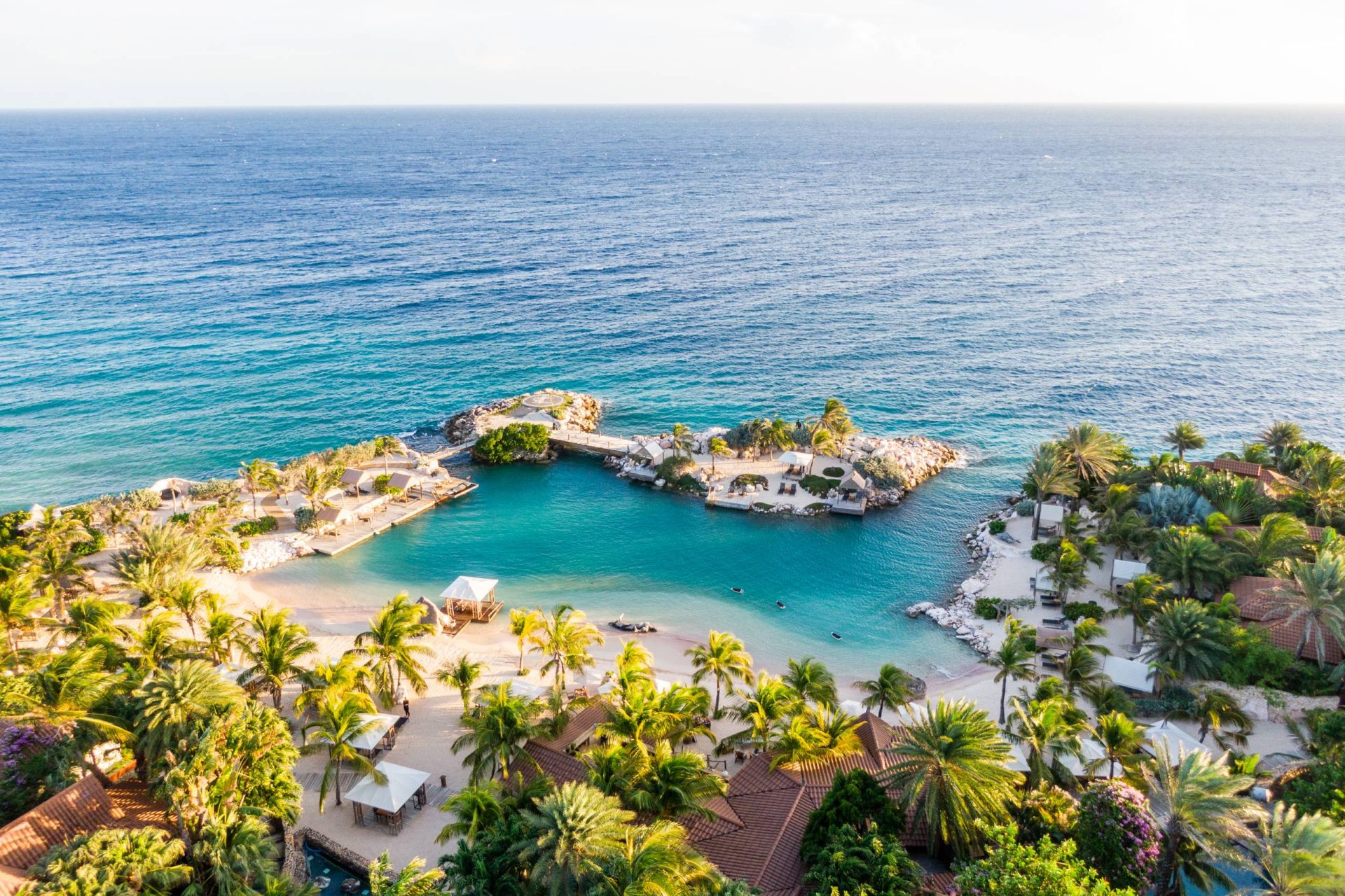 drone shot of baoase