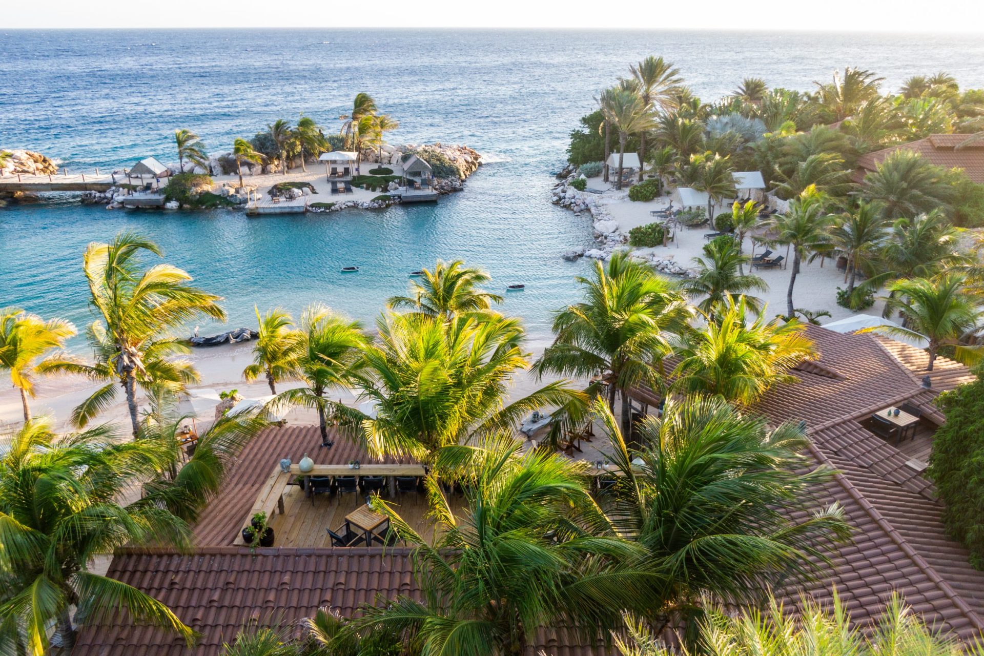 Aerial view of Baoase beach