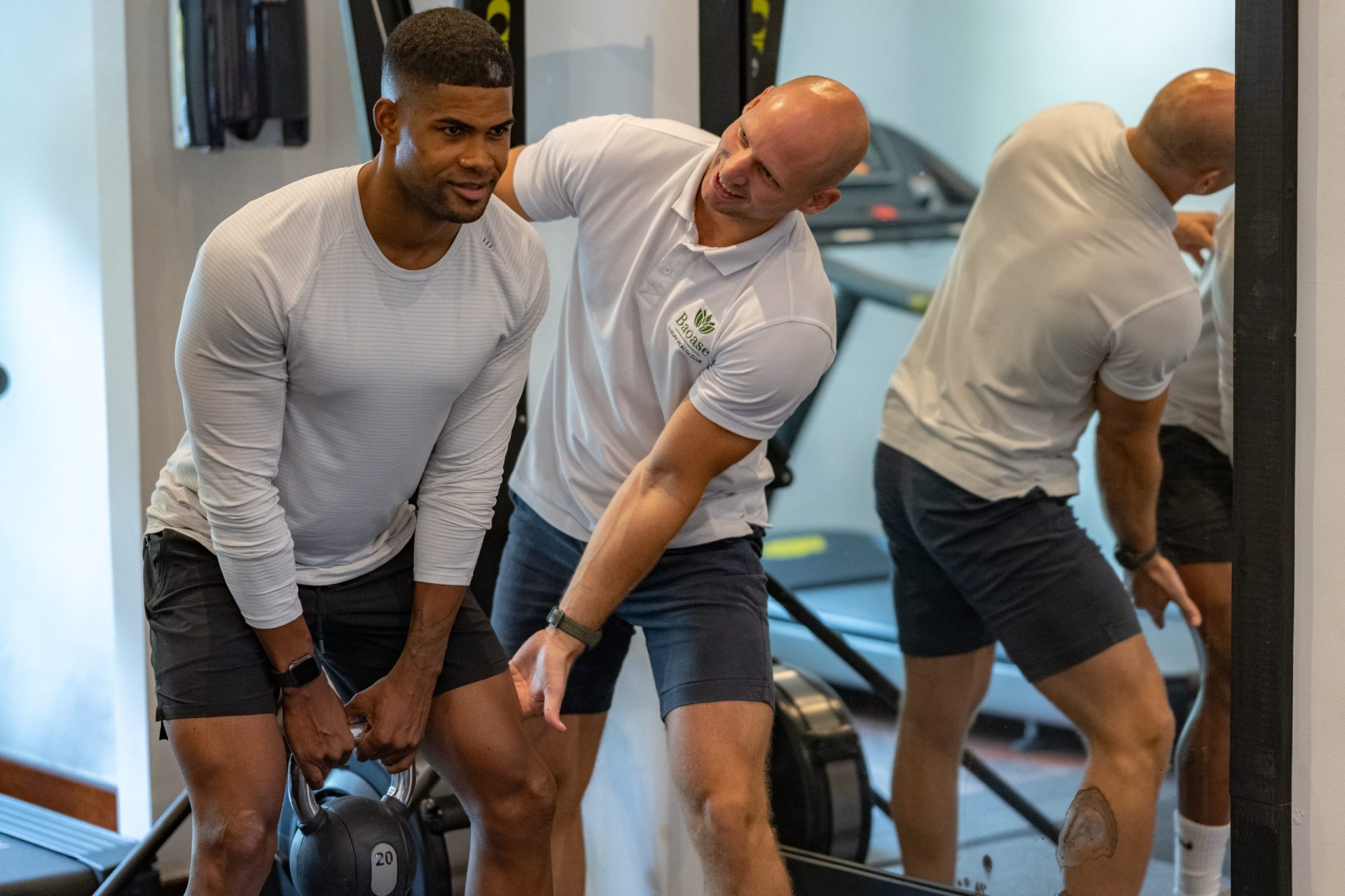 gym with trainer
