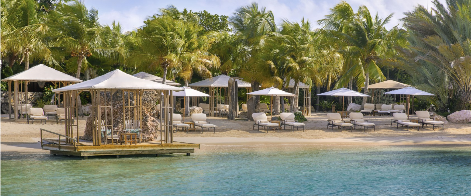 calming beach in the caribbean